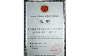 ?；钒踩珮?biāo)準(zhǔn)化證書